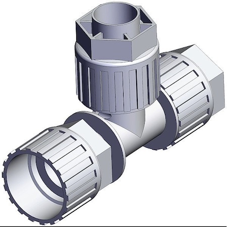 Smc High Purity Fitting, Union, PFA LQ3T6A-SR