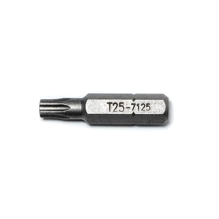 Genius Tools 1/4in Hex Shank, T-25 Tamperproof Star Bit 30mmL 7125
