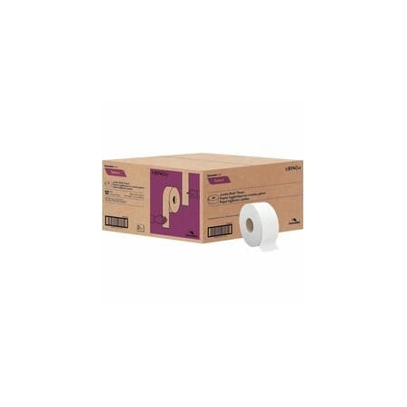Cascades Pro Select Jumbo Toilet Paper, 2 Ply, 3.30in Width x 1000 ft Length, White, Fiber, 12PK B140