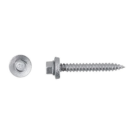 Itw Buildex Self-Drilling Screw, #9 x 1-1/2 in, Climaseal Steel Flange Hex Head External Hex Drive, 2500 PK 1264000