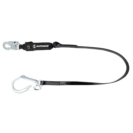 Safewaze PRO-Shield 6ft Energy Absorbing Lanyard: Rebar Hook 024-2138