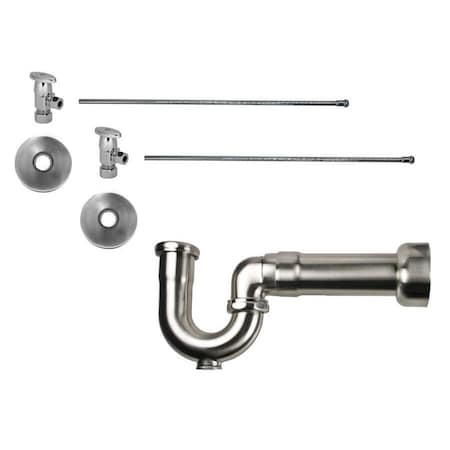 Mountain Plumbing Lavatory Kit - Brass Oval Handle 1/4 Turn Valve (MT6003) in PVD Polished Brass MT3043-NL/PVD