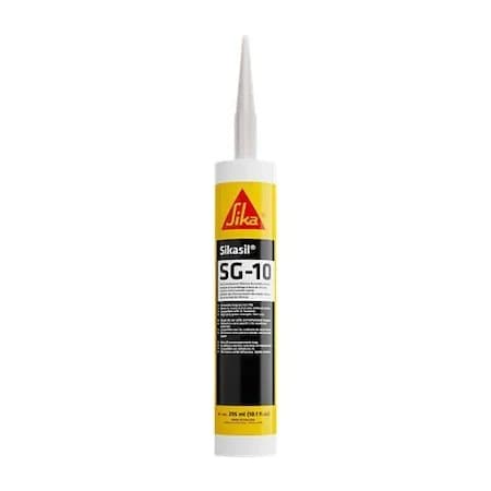 Sika Sikasil SG-10 Neutral Cure Silicone Sealant White 10oz Cartridge 412772