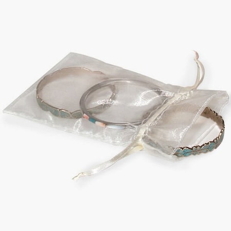 Nashville Wraps Ivory Organza Favor Bags, 4x6, 10PK B00102