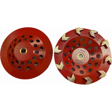 Vantage Product Z Segmented Cup Wheel, Concrete Cutting, 5'', Medium ASW0709A3-M