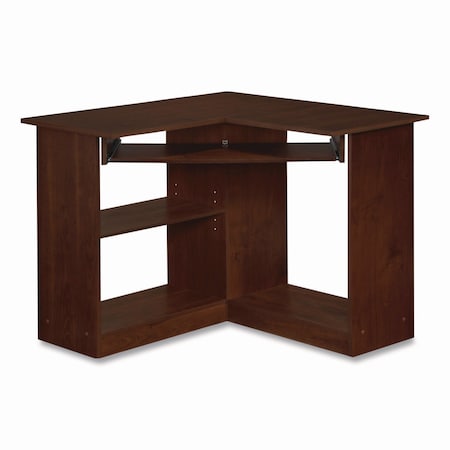 Easy 2 Go Desks, 35.38 in D X 28.88" H, 35.38" W X Engineered Wood; Woodgrain Laminate, Resort Cherry 951572-CC