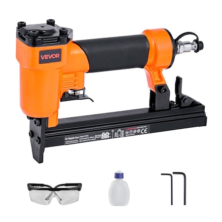 Vevor Pneumatic Staple Gun 22 Gauge for 71 Series Fine Wire Staples 3/8 in Crown 7116A