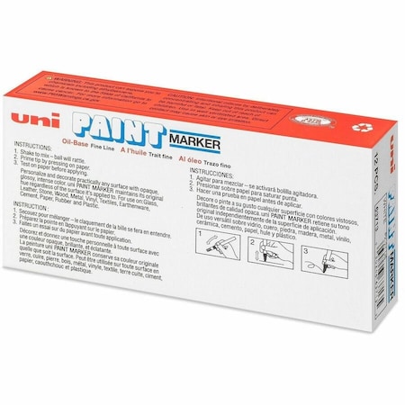 Uni-Ball UniPaint PX21 OilBased Fine Point Marker, White UBC63713
