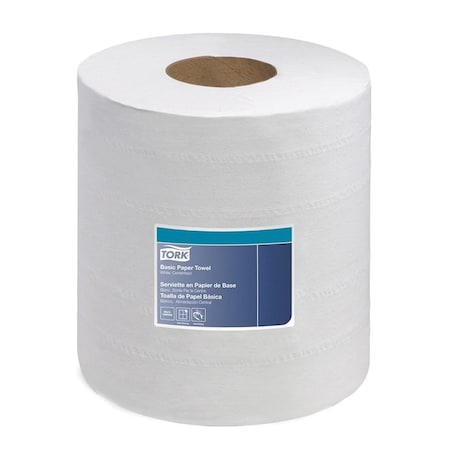 Tork Soft Centerfeed Hand Towel, 7.8 in Dia x 599.83 ft L x 8-1/4 in W Roll, 610, Recycled Fiber/Paper 121202