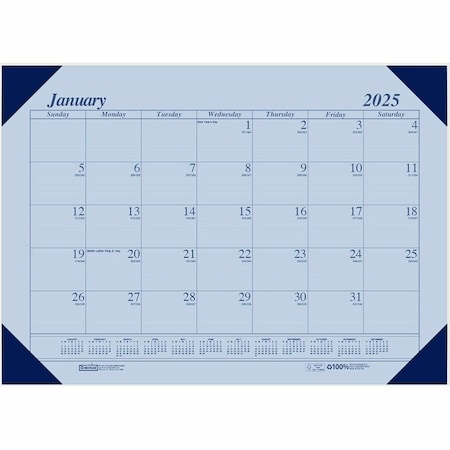 House Of Doolittle Calendar Desk Pad, 22'' x 17'', Dark Orchid 12473