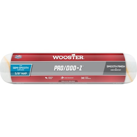 Wooster RR642 12 in. Pro Doo-Z 0.37 in. Nap Roller Cover 71497154040