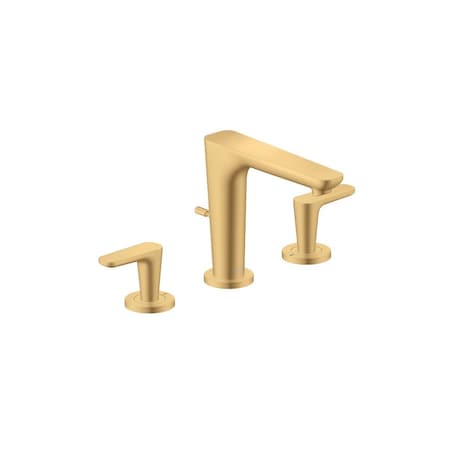 Axor Citterio C Widespread Faucet 125 with Pop-Up Drain, 1.2 GPM in Brushed Gold Optic 49060251