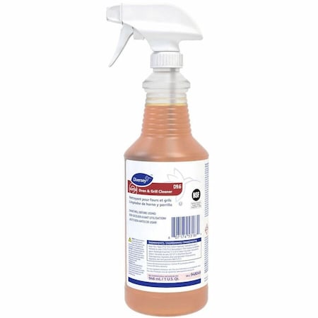 Diversey Suma Oven and Grill Cleaner, Neutral, 32 oz, Spray Bottle, PK12 948049