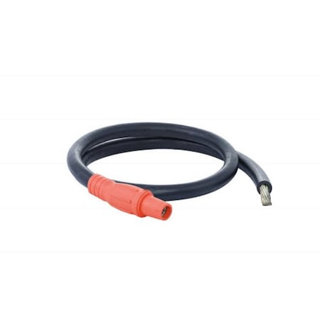 Power Assemblies Type W Pigtail 400A 4/0 AWG Series 16 Female Camlock to Tinned 6 ft, Orange 40TW16006FTO