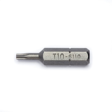 Genius Tools 283010 / 1/4in Hex Shank, T-10 Star Screwdriver Bit 30mmL 6110