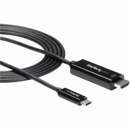 Startech.Com BLACK 6.6FT/2M USB TYPE C DP ALT MODE HBR2 TO HDMI 2.0 CABLE 4K 60HZ/1080P / 7.1 CDP2HD2MBNL