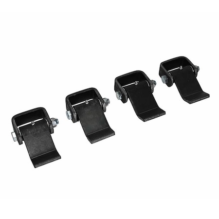 Mytee Products 5-3/8in Heavy Duty Greaseable Strap Style Truck Trailer Cargo Dump Door Hinge, 4PK DTR-HINGE-538x4