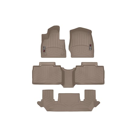 Weathertech Tan, Front, rear, and rear Floorliners 4517161-451575-2-3