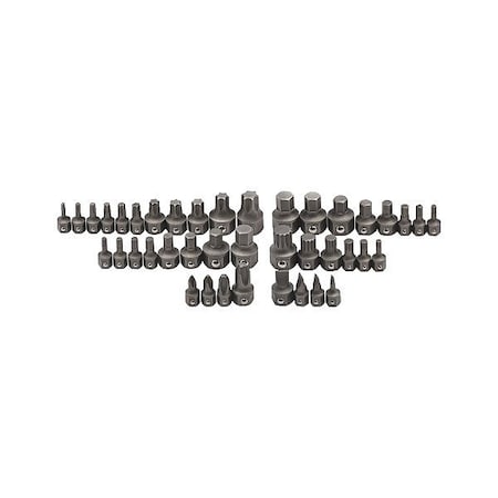 Gearwrench Hand Bit Socket Sets, Alloy Steel, SAE 81602