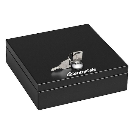 Sentry Safe Drawer Safe, Steel, Key Lock, Black DS-1
