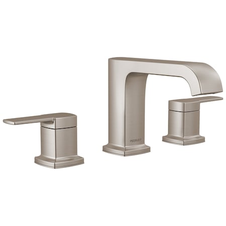 Peerless Ezra Widespread Curved Spout Lavatory Faucet In Brushed Nickel P3573LF-BN