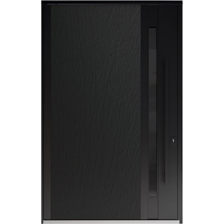 Vdomdoors Pivot Aluminum Door Axis 1163 Ardesia Nero Entry Door W70xH108 Right Inswing AXIS1163PEXD-BLK-W70xH108-RH-I