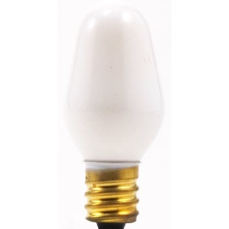 Ledvance/ Sylvania Incandescent C7 Bulb Shape Night Light White Finish Candelabra Base7Watt 120V 7C7/W/BL/4PK-120V/13544