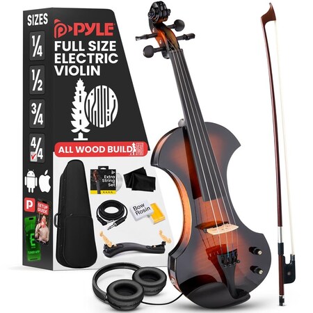 Pyle Full Size Electric Violin Kit PEGVLN33
