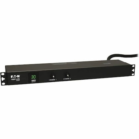 Tripp Lite Metered 120V 30A 5-15/20R L5-30P 1U RM 12 - Outlet Power Distributing Unit PDUMH30