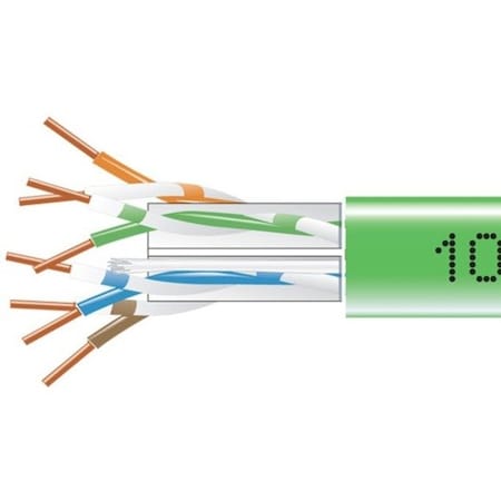 Black Box Gigatrue 550 Cat6 Bulk Pln, Green, 1000F EYN879B-PB-1000