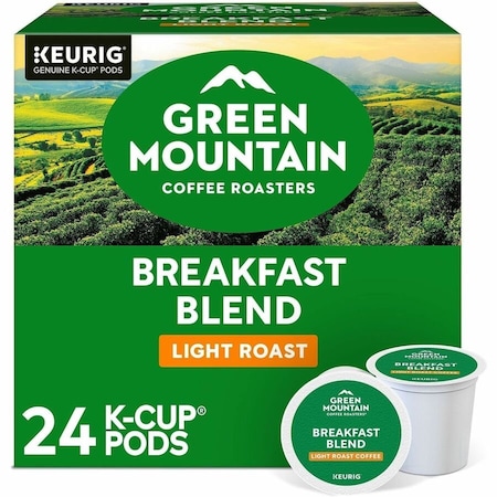 Green Mountain Coffee Roasters K-Cup Breakfast Blend Coffee, Compatible with Keurig Brewer, Regular, Light, K-Cup, 24PK 5000378718