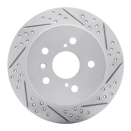 Dynamic Friction Co DFC Geoperformance Rotor - Drilled and Slotted 830-76091R