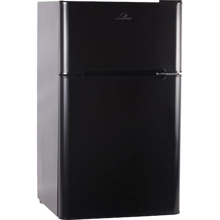 Commercial Cool 3.2 Cu. Ft. 2 Door Refrigerator , Freezer, Black CCRD32B
