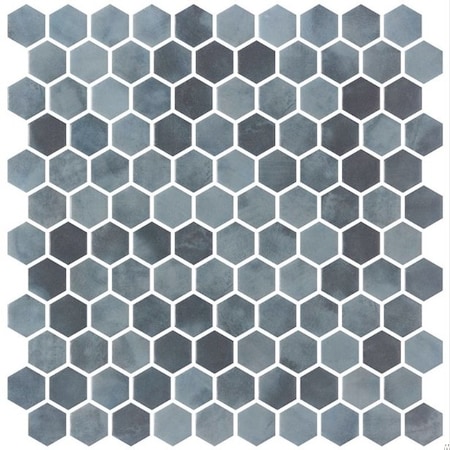 Andova Tiles SAMPLE-Watelle Honeycomb Marble Look Recycled Matte Glass  Hexagon Mosaic Wall & Floor Mosaic Tile SAM-ANDWAT1324