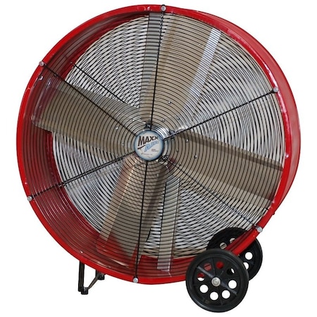 Maxx Air Direct Drive Drum Fan, 656 A, 120 V, 2Speed, 460 to 710 rpm Speed, 6300 to 9000 cfm Air, Steel BF36DD