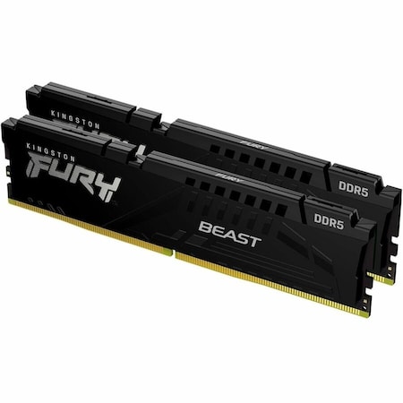 Kingston 64GB 5200MT/s DDR5 CL40 DIMM (Kit of 2) FURY Beast Black KF552C40BB2K2-64