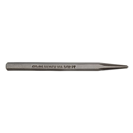 Pro Center Punch, 1/4 in Tip, 4 in L, Hex Shank 74102