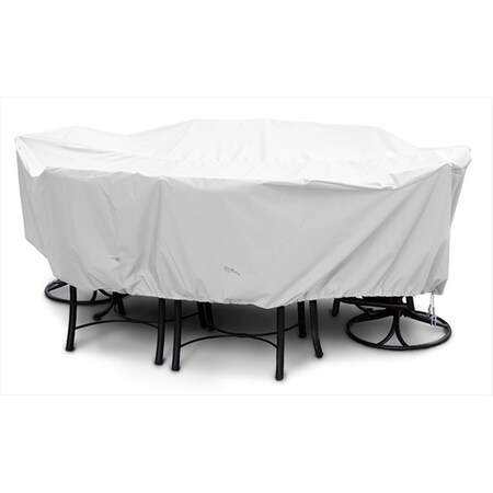 Koverroos Weathermax Medium High Back Dining Set Cover- White - 92 L x 80 W x 37 H in. 14267