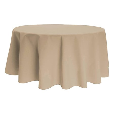 R&R Textile Tablecloth, Round, Color Sandalwood, PK12 AT-Signature-71R-7597-Sandalwood