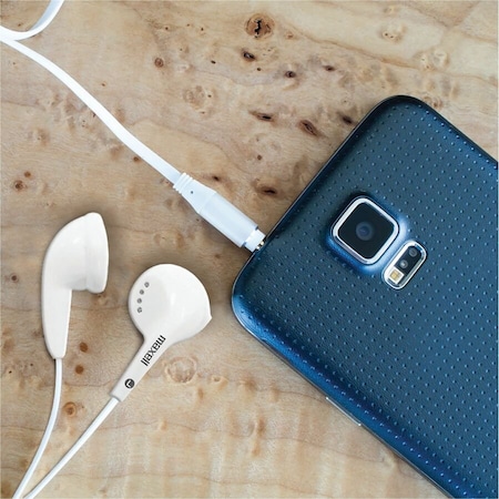 Maxell EB-95WH STEREO EARBUDS WHITE WIRED 3.5MM 190599