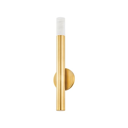 Hudson Valley Lighting Pali 1 Light Wall Sconce 4.75 In. Aged Brass 5719-AGB
