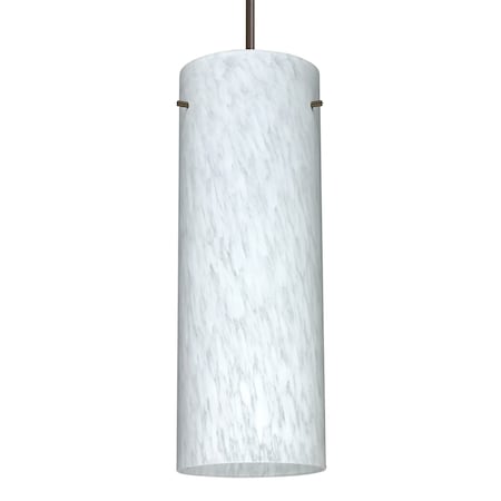 Besa Lighting Besa Stilo 18 Pendant, Carrera, Bronze Finish, 1x 150W MAX E26 Base 1JT-412819-BR