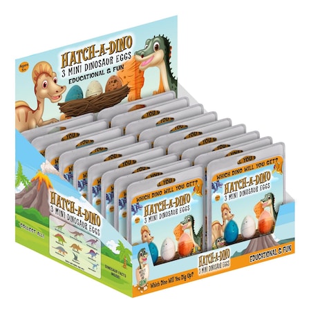 Hatch-A-Dino Zorbitz Mini Dinosaur Eggs Toy Multicolored 3 pc 2030