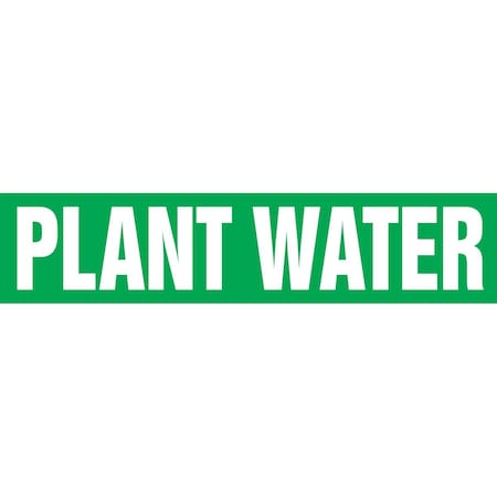 Accuform ASME ANSI PIPE MARKER PLANT WATER RPK565STC