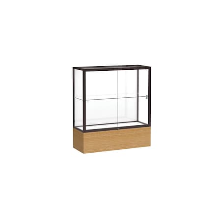 Ghent Counter Display Case 36x40x14, White, Bronze 2281WB-BZ-AK
