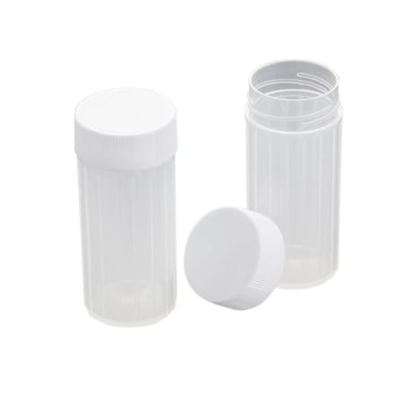 Rpi Wide-Mouth Copolymer Plastic Vials, 100 per Tray, 500 per Case, 500PK 121039-TP