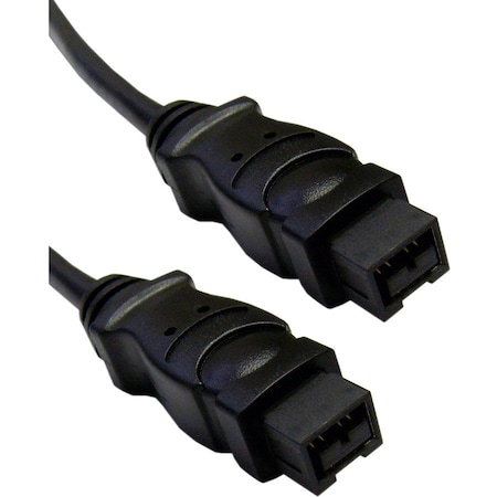 Cable Wholesale Firewire 800 9 Pin cable, Black, IEEE-1394b, 3 foot 10E3-99003BK