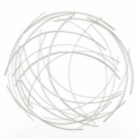 Homeroots 26" X 26" Silver Metal Circle 379844