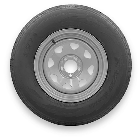 Rubbermaster - Steel Master ST225/75R15 8 Ply 6 On 5.5 Bolt, Silver Wheel Assemblies 599334SIL