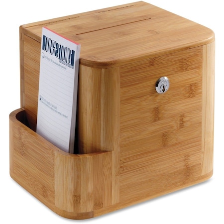 Safco Suggestion Box, Brwn, 14 in H, 10 in W 4237NA